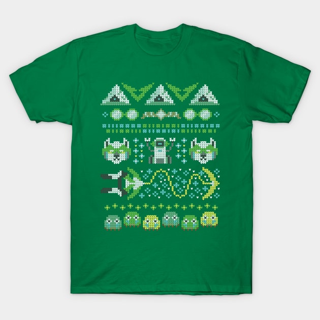 Pidge Ugly Holiday Sweater T-Shirt by Soft Biology